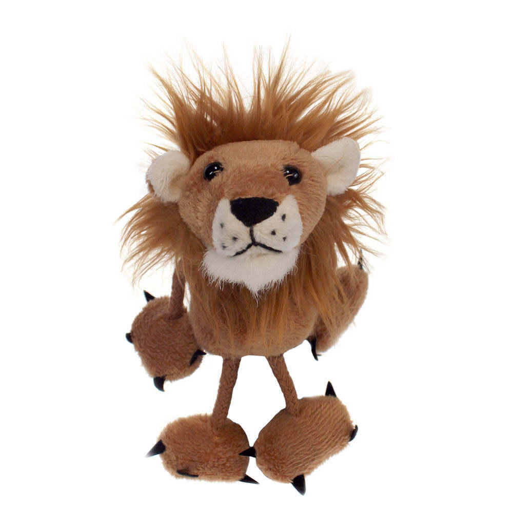 2PK The Puppet Company Lion Finger Puppets 13cm Toy Brown 12m+