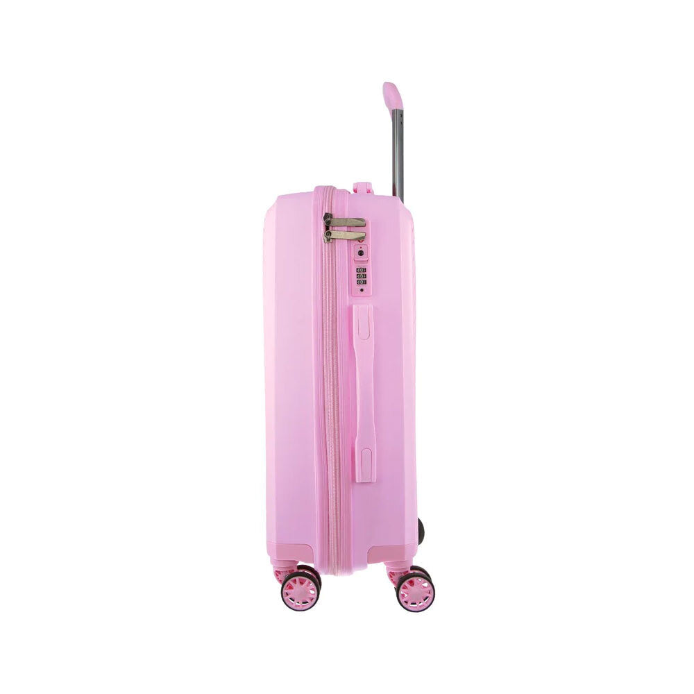 Pierre Cardin 65cm Medium Hard-Shell Suitcase in Pink