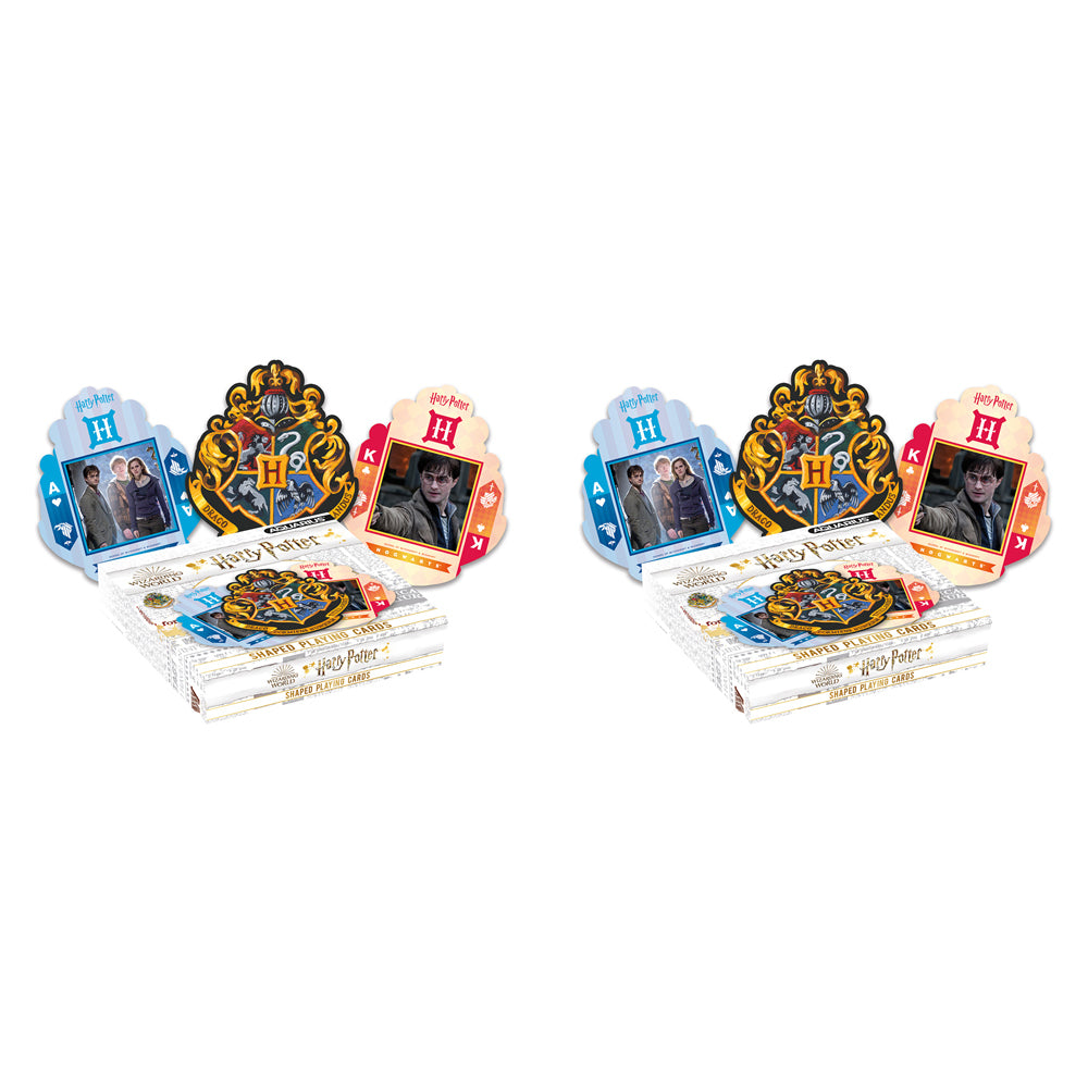 2PK Aquarius Harry Potter Crest Shaped Playing Cards Standard Deck