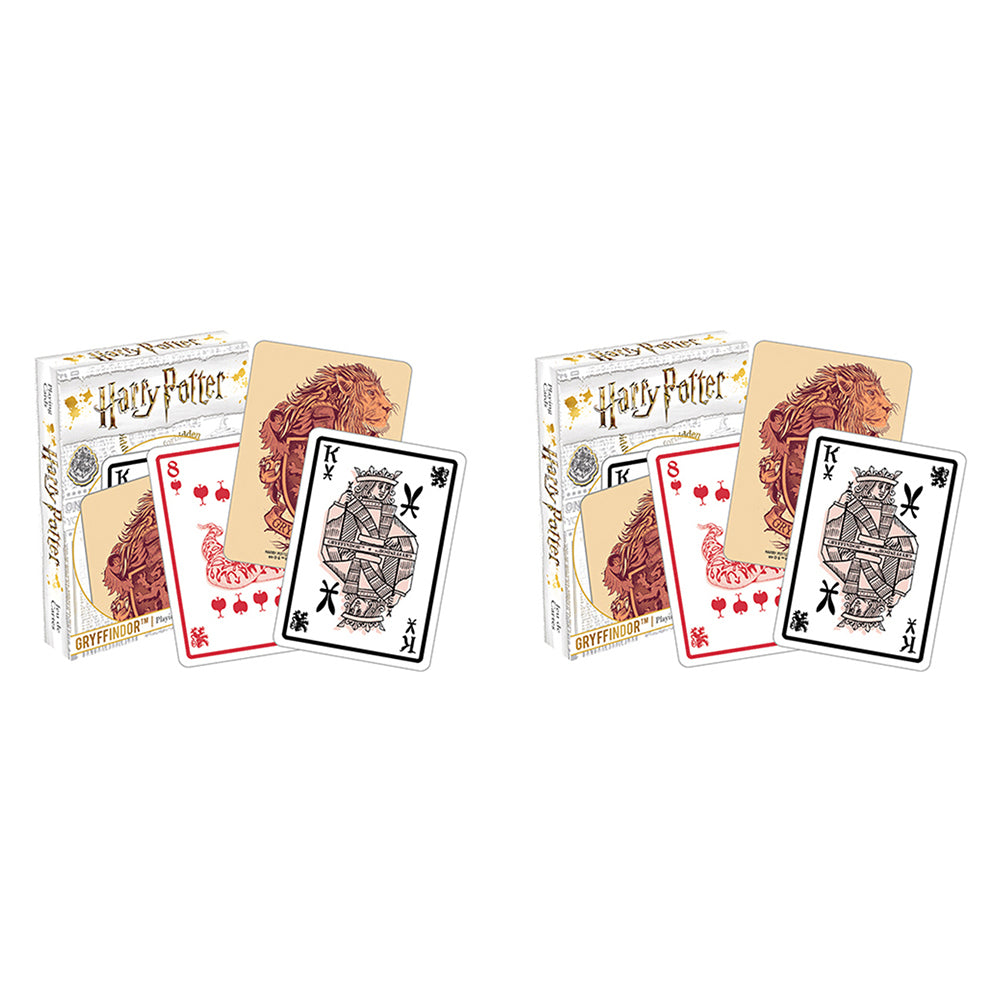 108pc Aquarius Harry Potter Gryffindor Playing Cards Deck Set 3y+