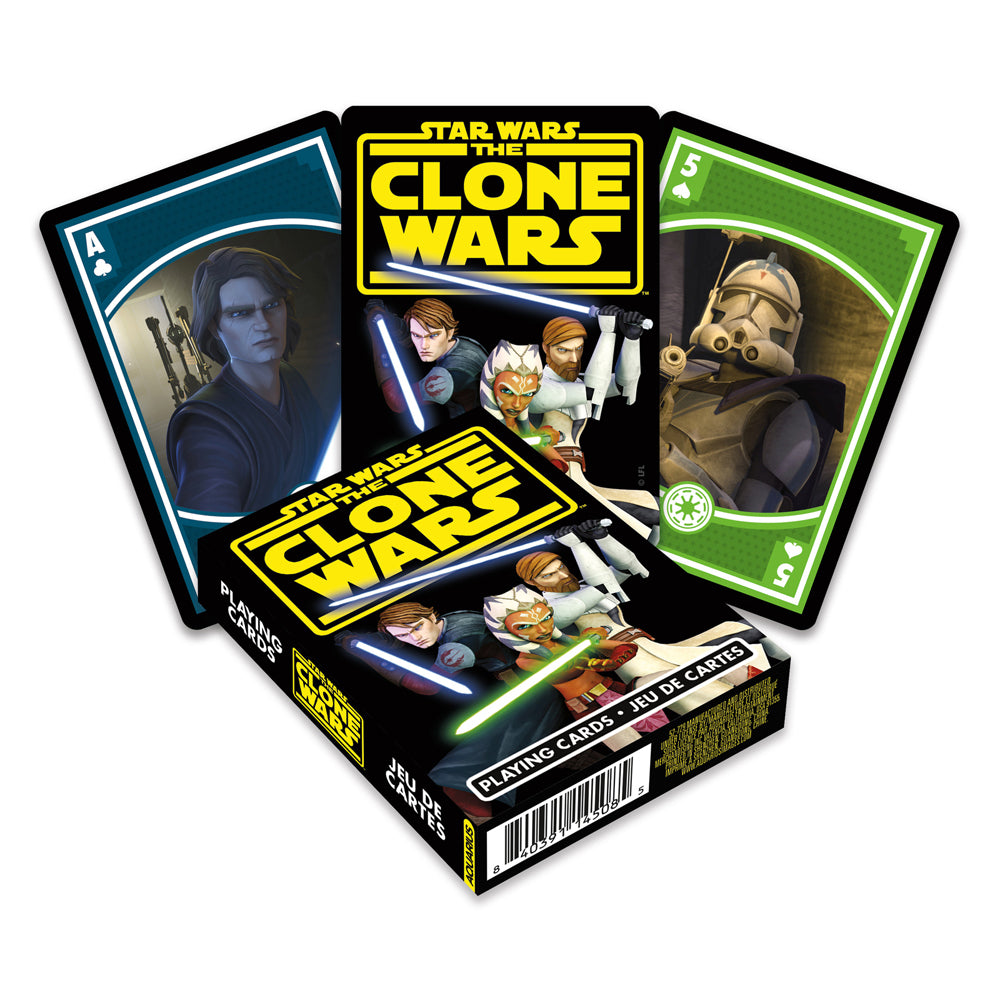 108pc Aquarius Star Wars Clone Wars Playing Cards 14y+
