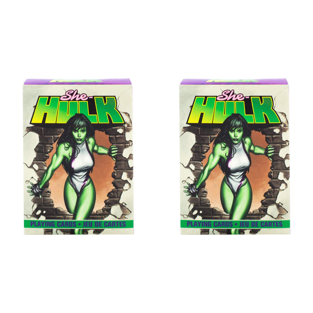 2PK Aquarius Marvel She-Hulk Playing Cards 6.35x8.89cm 14y+