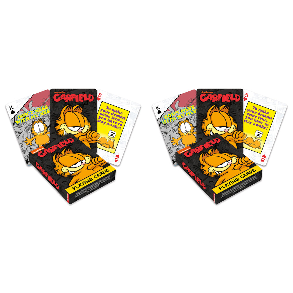 108pc Aquarius Garfield Playing Cards Deck Game Set 3y+