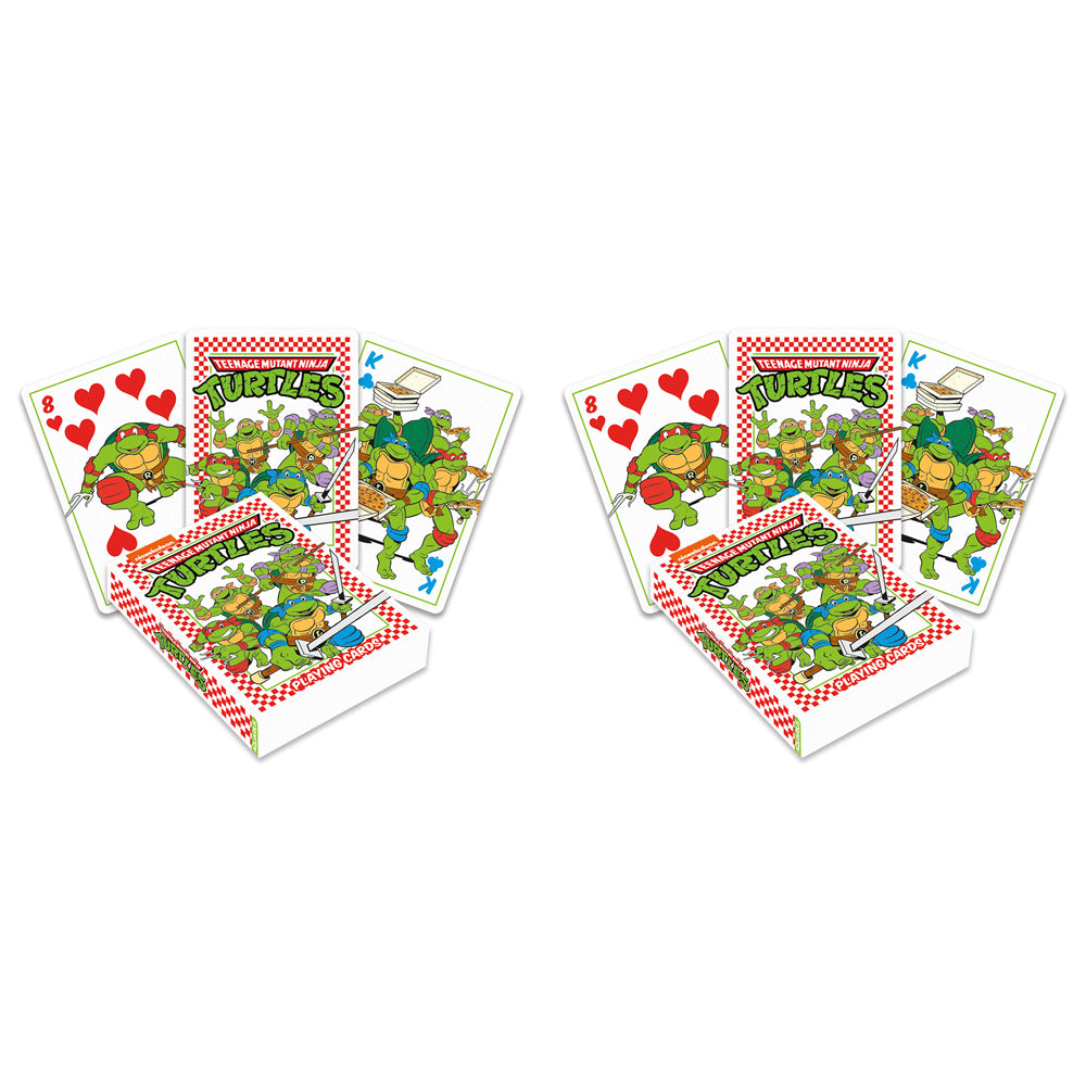 2PK Aquarius Teenage Mutang Ninja Turtles Pizza Playing Cards Standard Deck