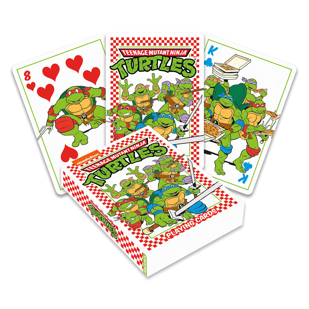 2PK Aquarius Teenage Mutang Ninja Turtles Pizza Playing Cards Standard Deck