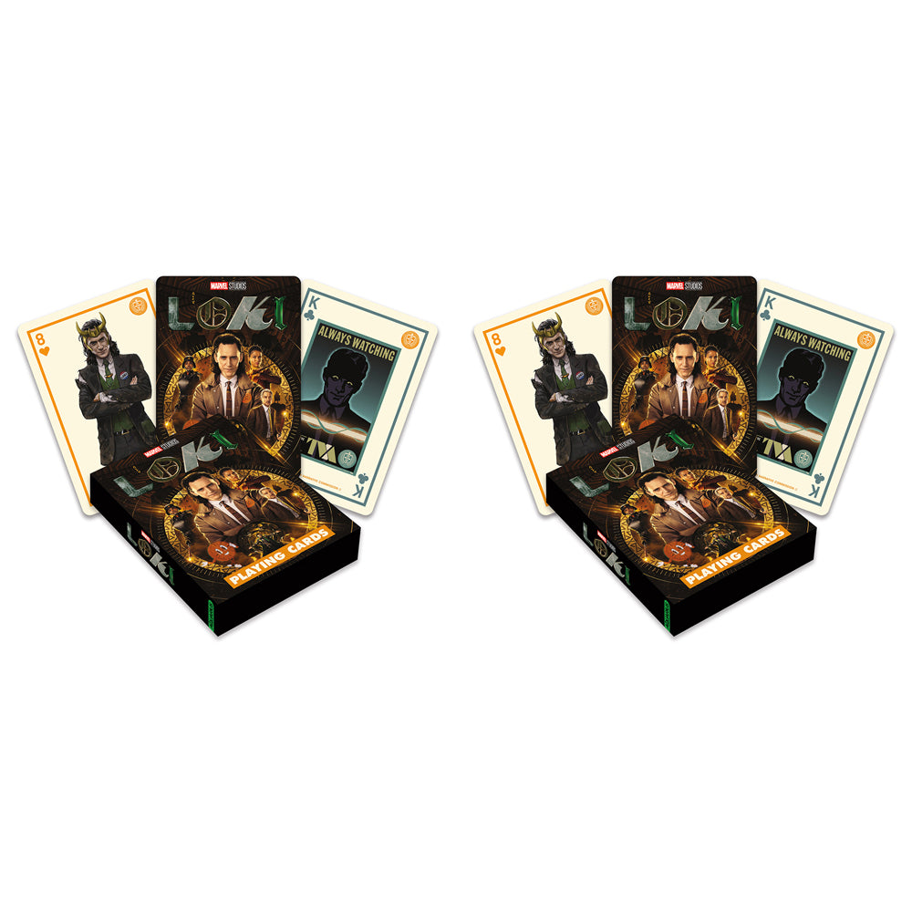 2PK Aquarius Marvel Loki Playing Cards Poker Gaming Deck Set 14+