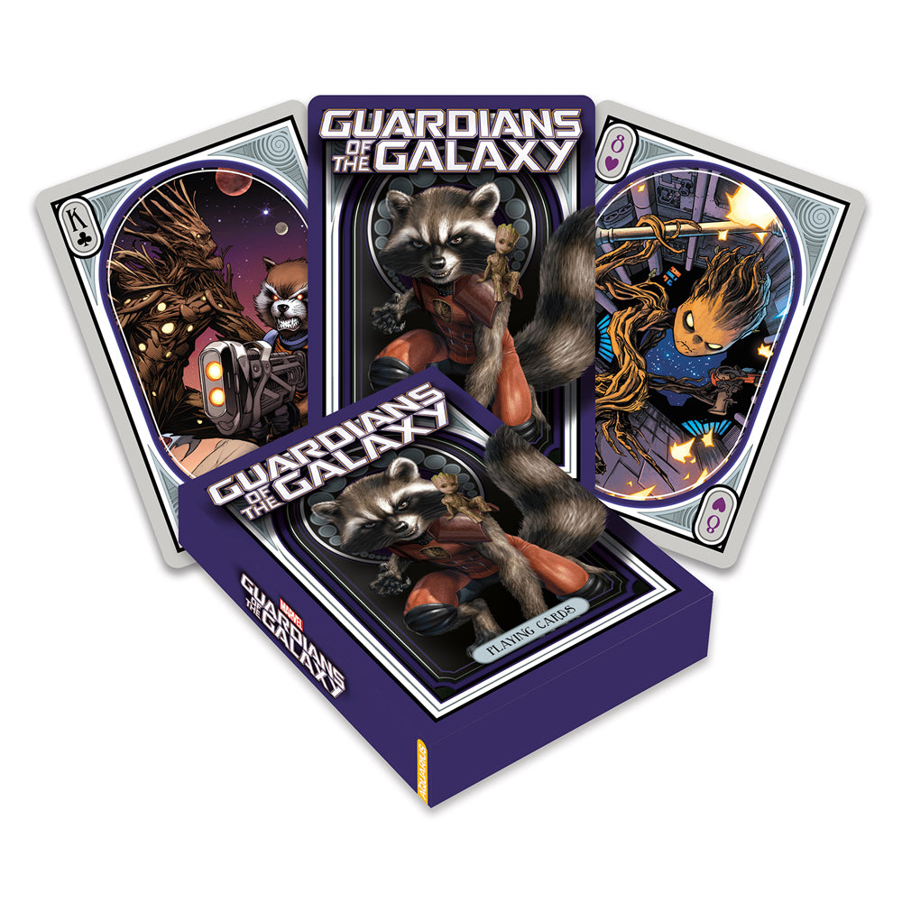 2PK Aquarius Guardians Of Galaxy Rocket & Groot Playing Cards Standard Deck