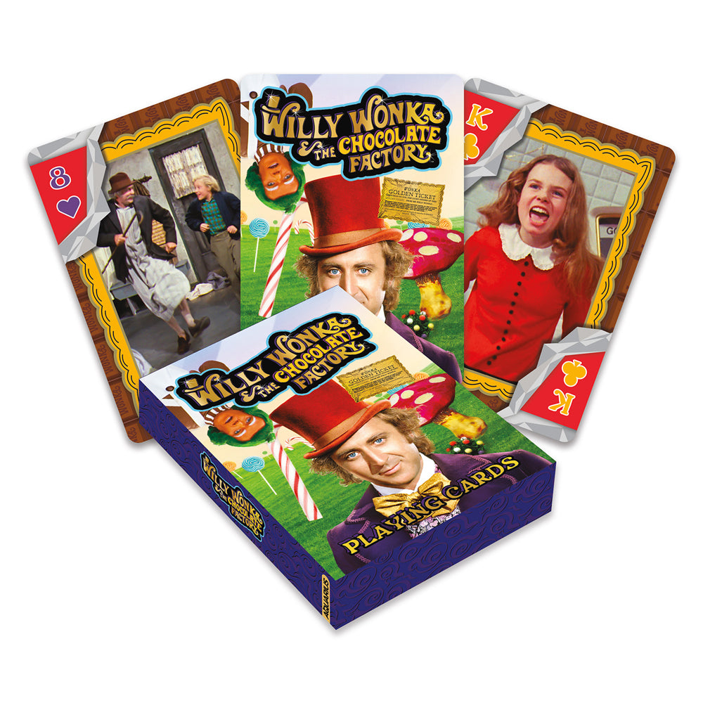 108pc Aquarius Willy Wonka Playing Cards Family Party Game 4y+