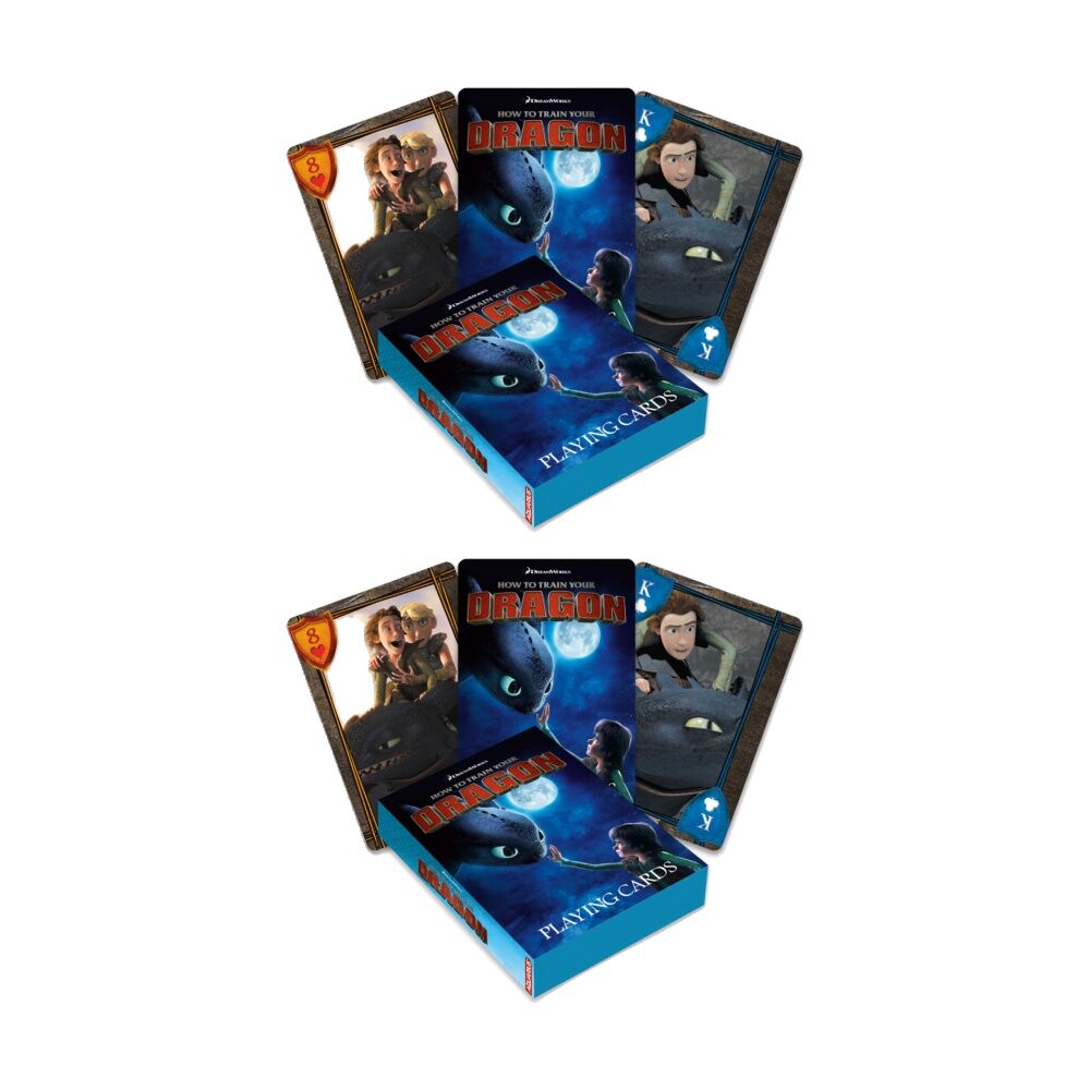 2PK Aquarius How To Train Your Dragon Playing Cards Deck Game Fun Gift