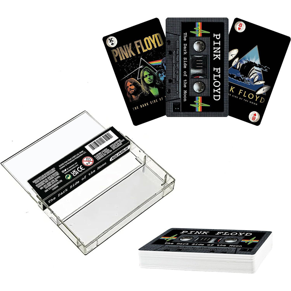 108pc Aquarius Pink Floyd Dark Side Of The Moon Cassette Playing Cards 4y+