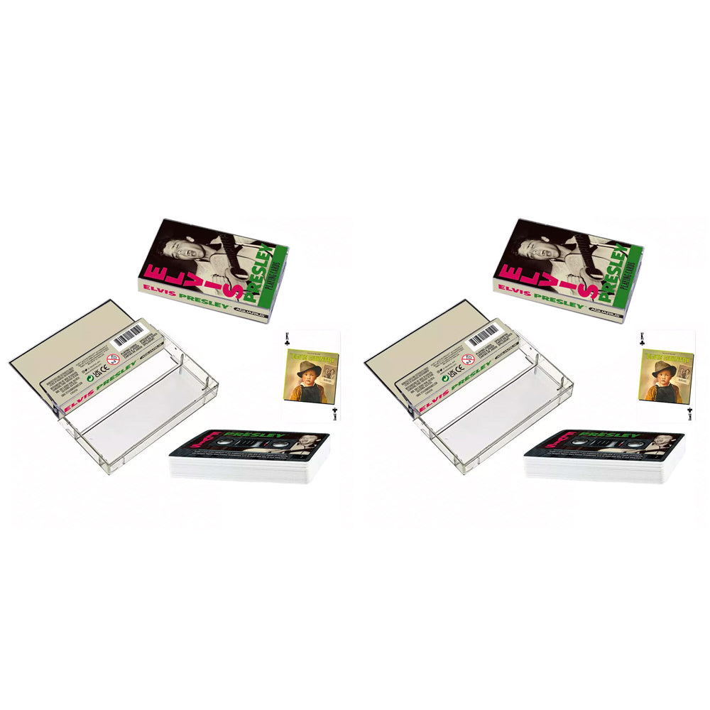 108pc Aquarius Elvis Presley Cassette Playing Cards Family Game 4y+