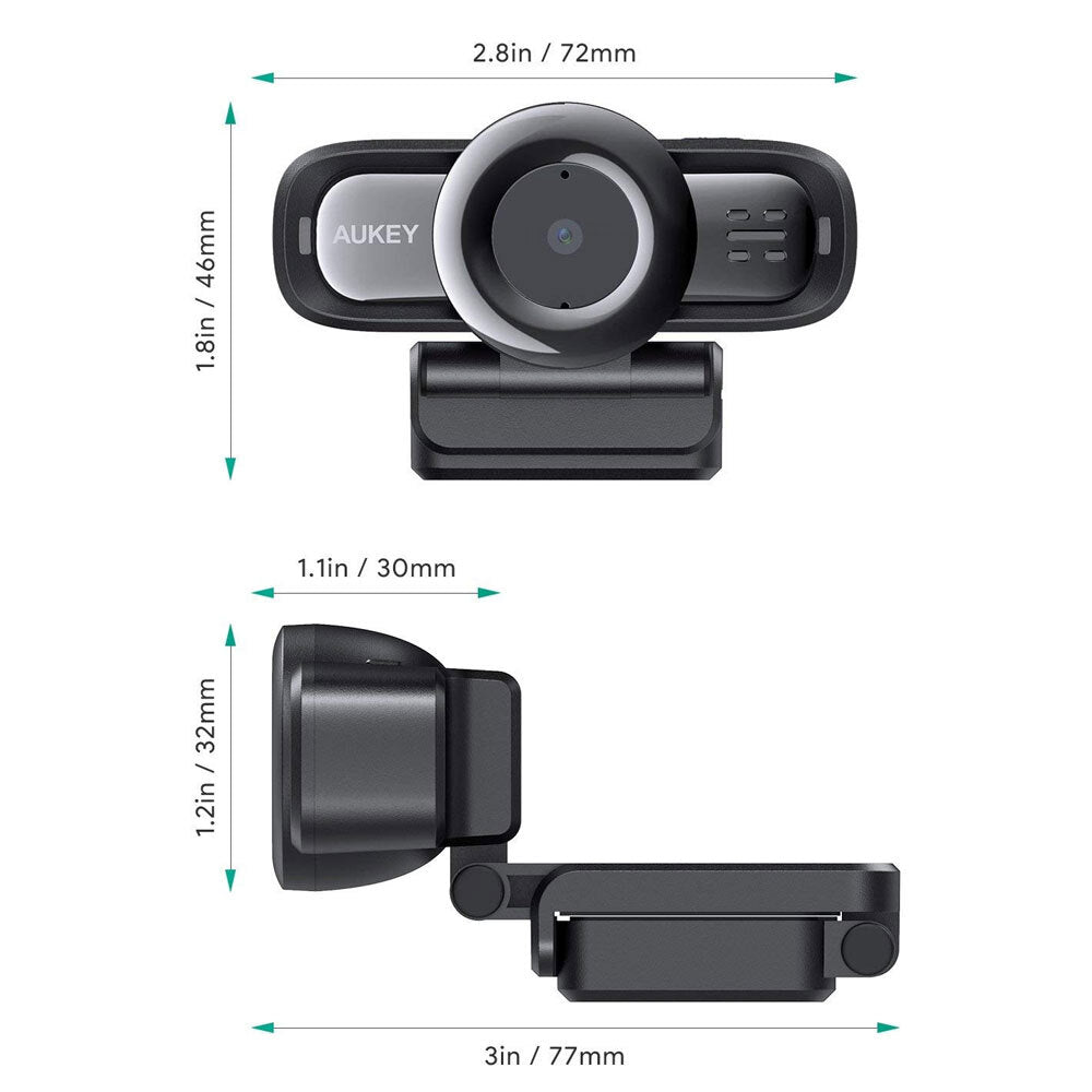 Aukey Stream Series Autofocus 1080p Webcam