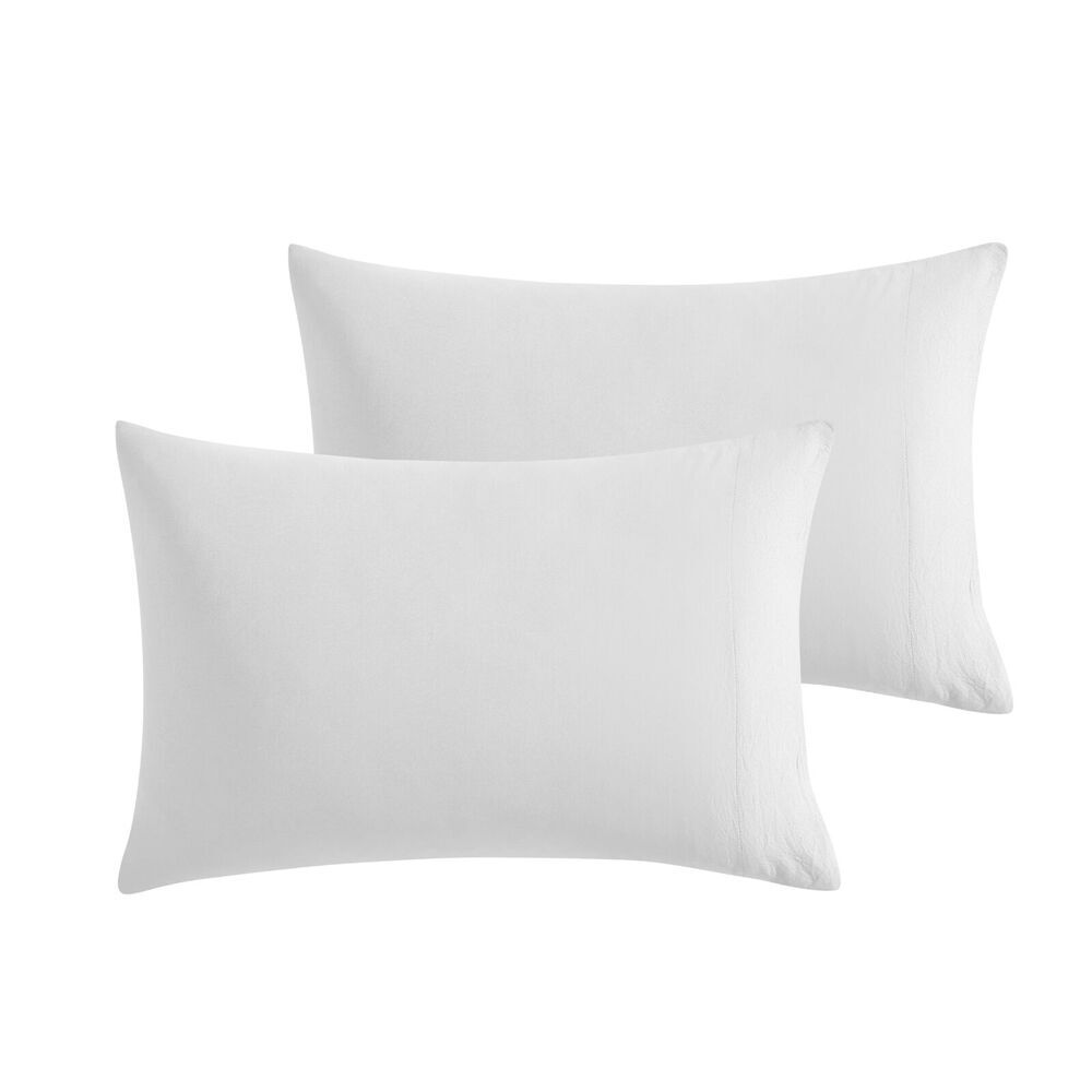 8pc Ardor Boudoir Waterproof Microfibre Pillowcases White 48x74cm