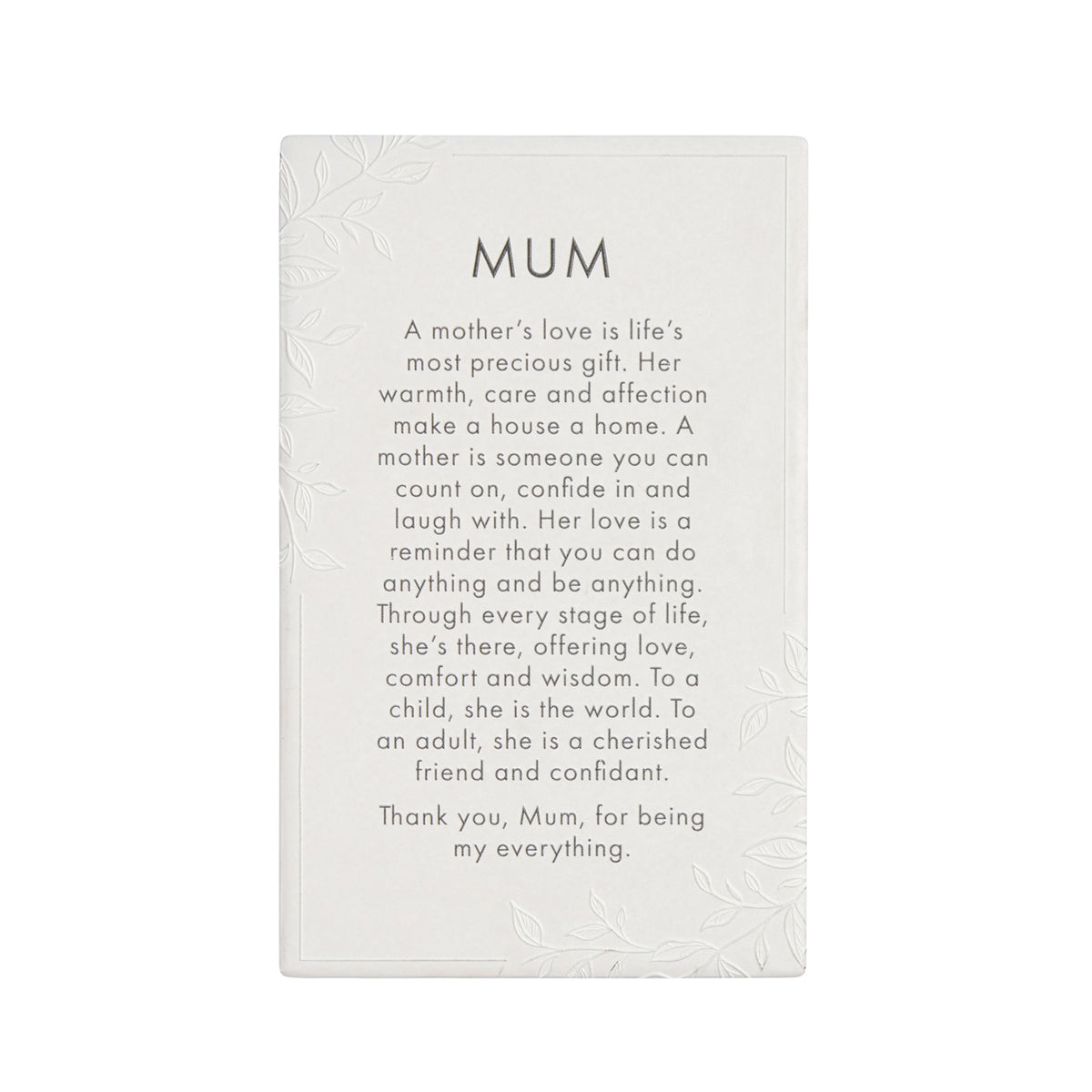 2PK Splosh Precious Quote Mum Ceramic Standing/Hanging Decor White 16cm