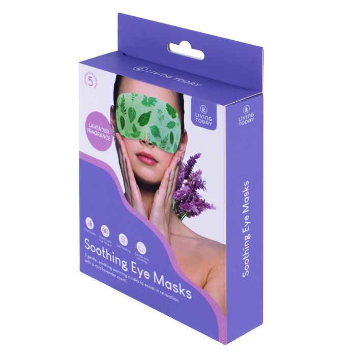 25PK Living Today Soothing Self Heating Lavender Scented Eye Mask