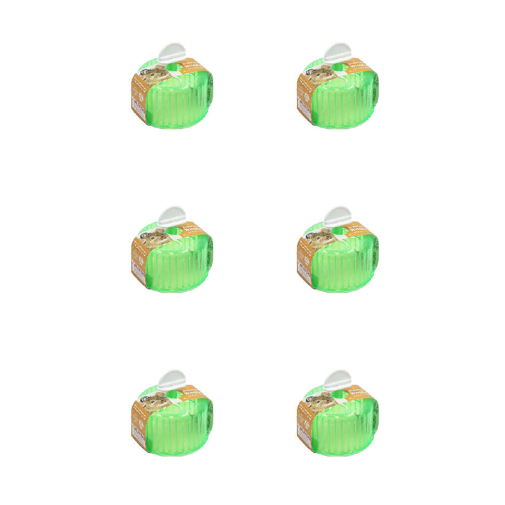 6PK Dudley's World Of Pets Pet Exercise Wheel Green