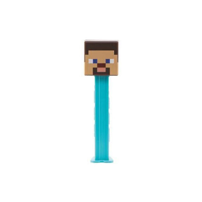12x Pez Minecraft Dispenser Flavoured Lollies Assorted 17g Confectionery