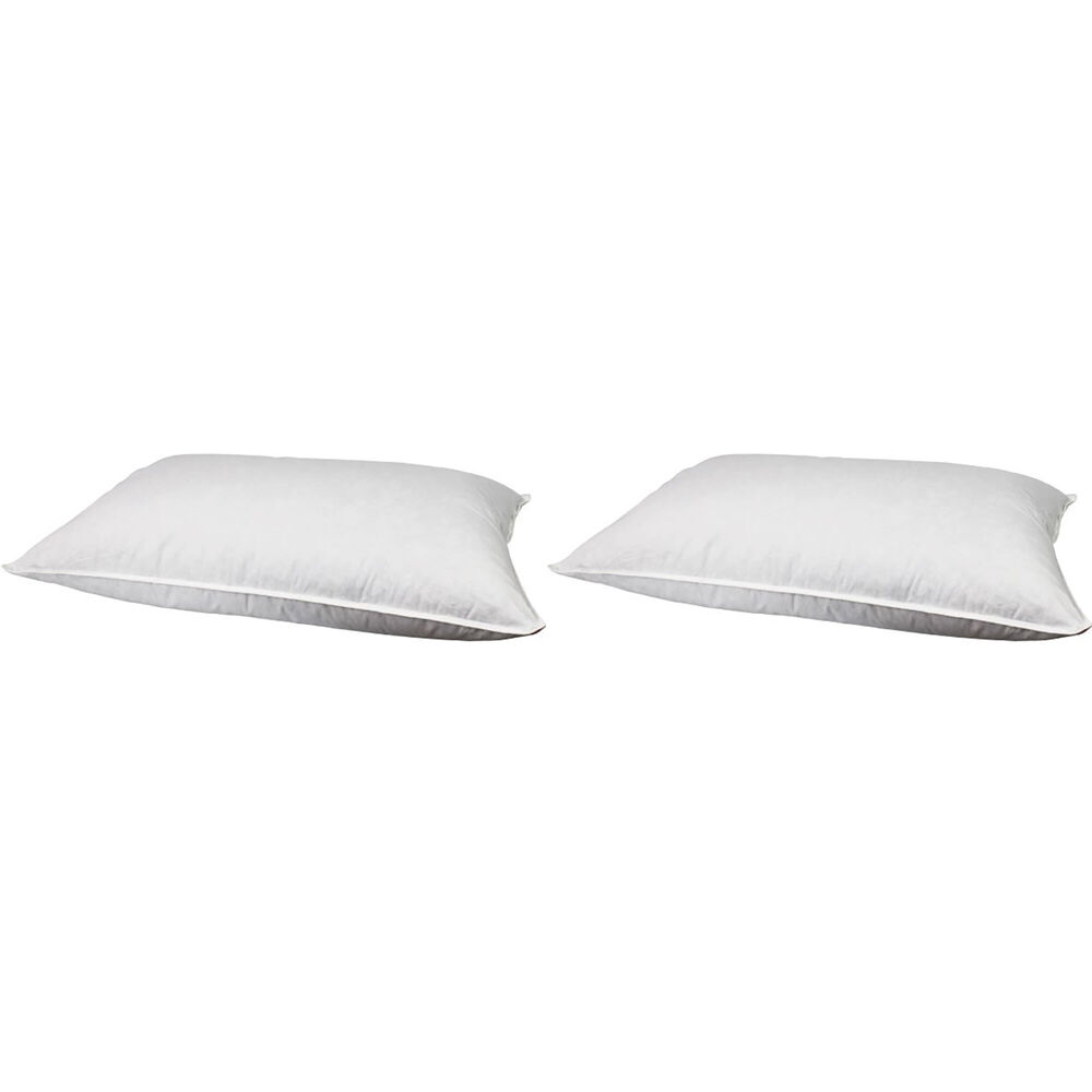 2PK Jason Commercial Feather & Down Bedroom Sleeping Pillow 48x73cm