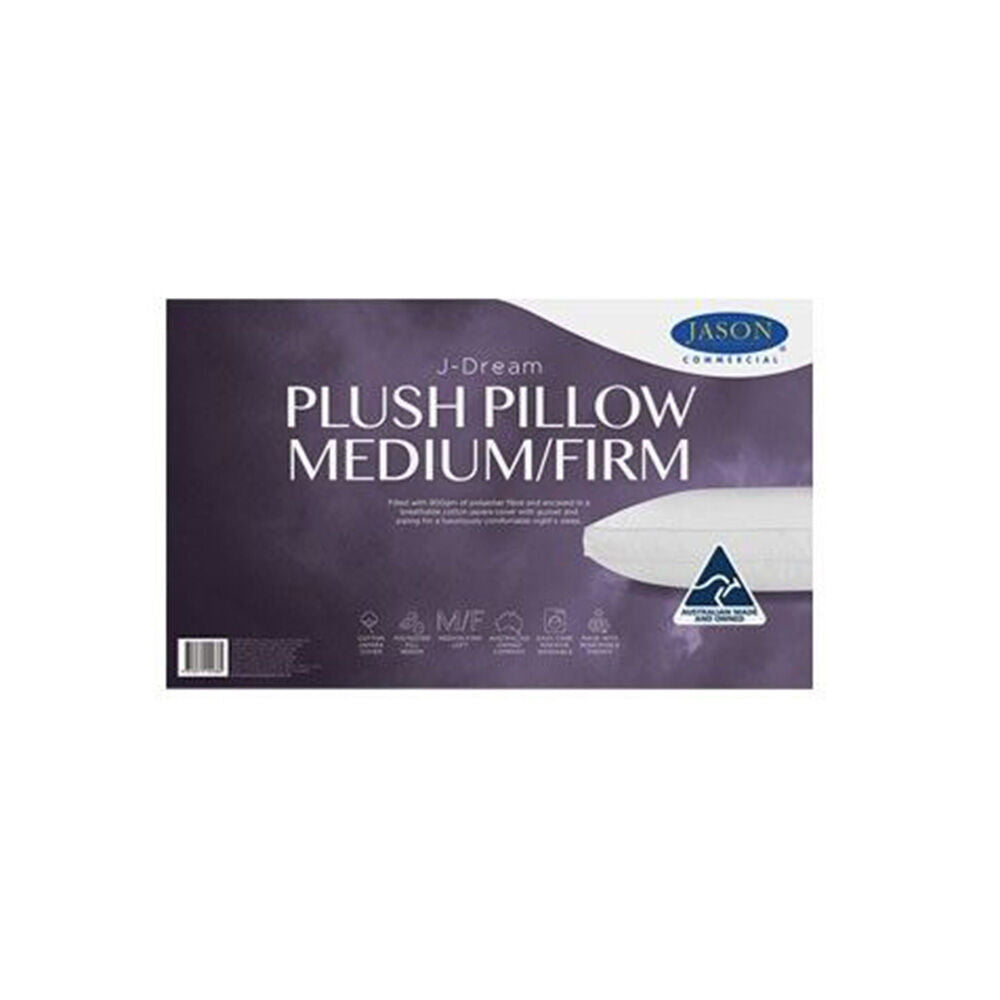4PK Jason Commercial J-Dream Plush Medium/Firm Gusseted Pillow 48x73cm