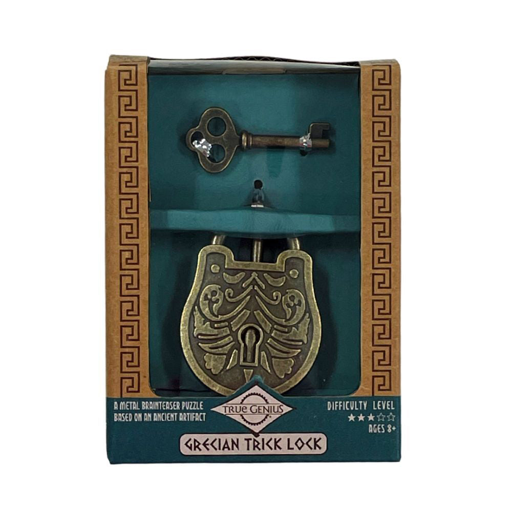 2PK Project Genius Greek Trick Lock Problem Solving Adult Puzzle 8+