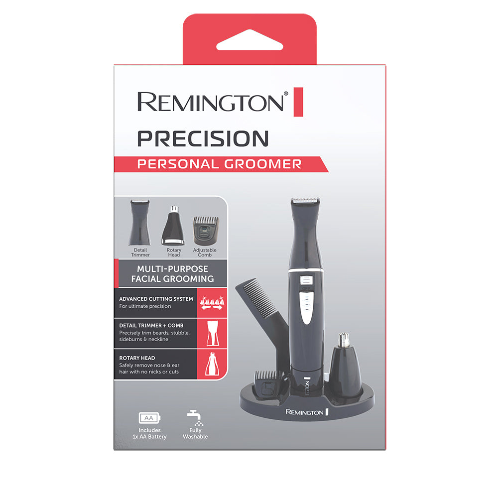 Remington Men's Electric Cordless Trimmer Precision Personal Groomer Kit