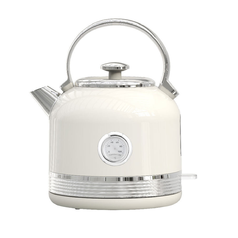Philex 240V Cordless Stainless Steel Electric Kettle - Warm Off-White/Cream