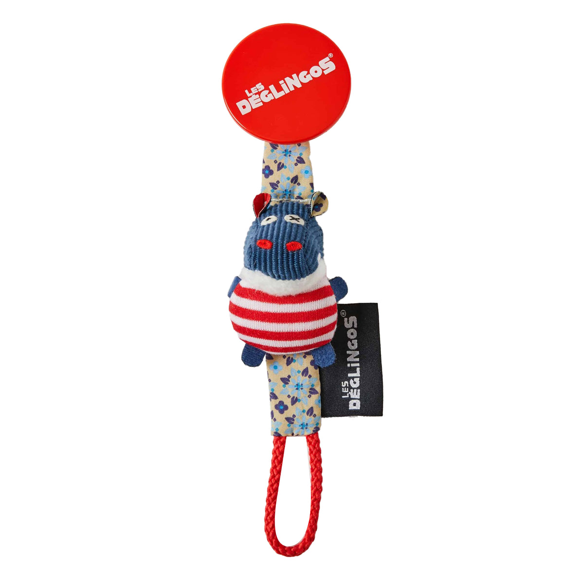 Les Deglingos Baby Hippipos The Hippo 20cm Dummy Clip