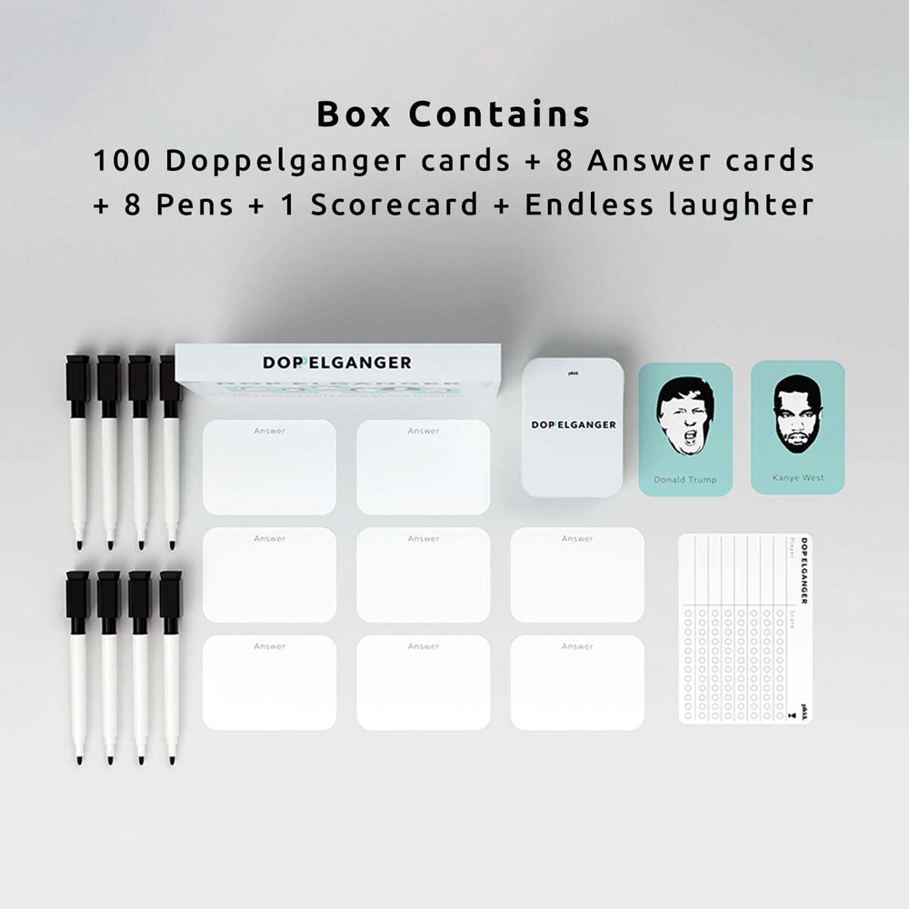 Pikkii Doppelganger Famous/Infamous Card Game 14y+