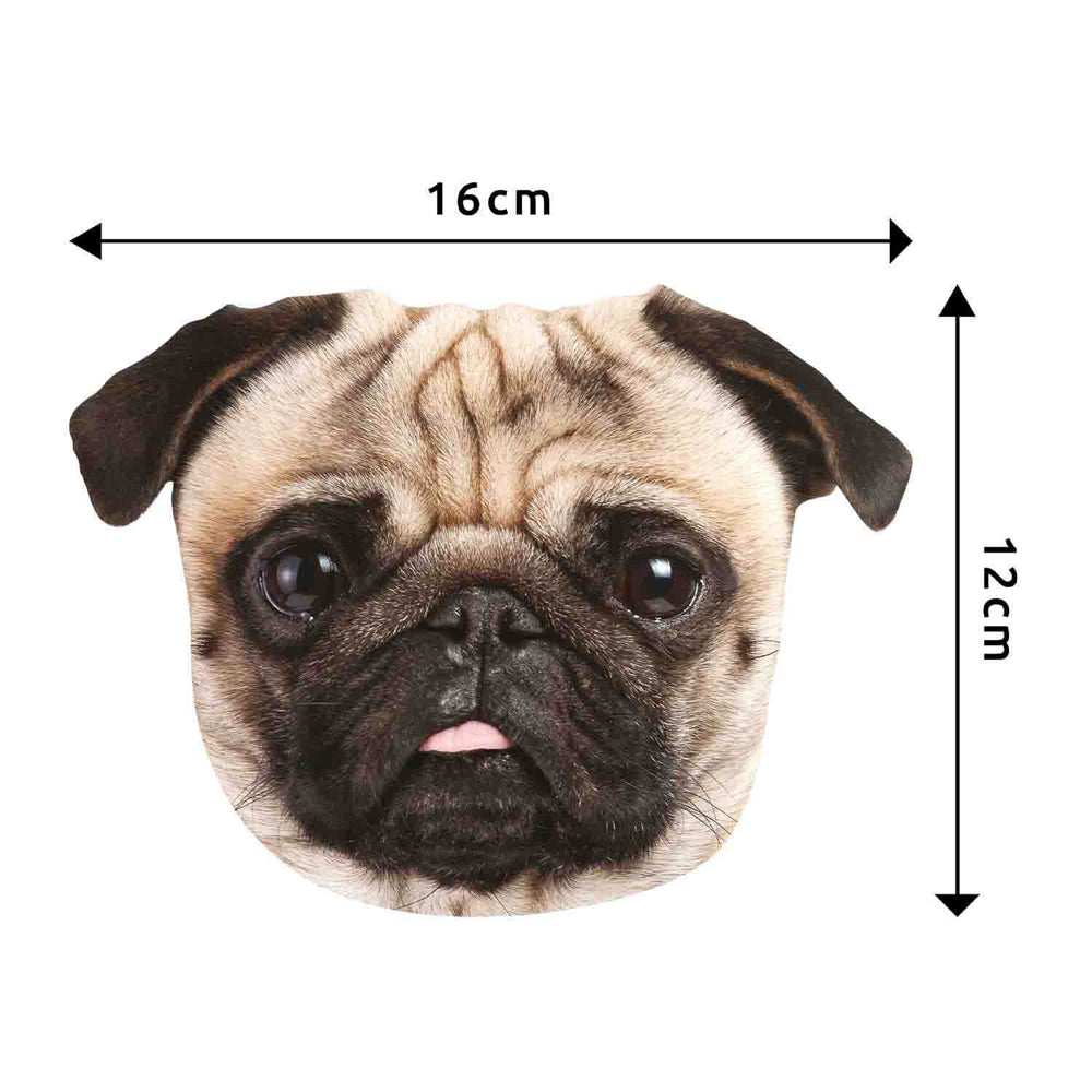 Pikkii Fun Pug Micofiber Cloth Glasses Cleaning 16x12cm