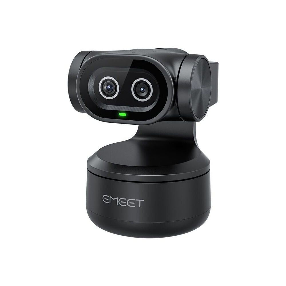 Emeet Pixy Dual-Camera AI 4K UHD Webcam Pan-Tilt-Zoom For Mac/Windows USB Black