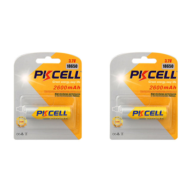 2PK 3.7V 2600MAH LITHIUM BATTERY