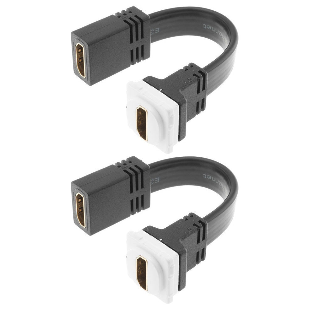2x Flexible Hdmi To Hdmi Insert - Suit Clipsal Plate 05Bc6T