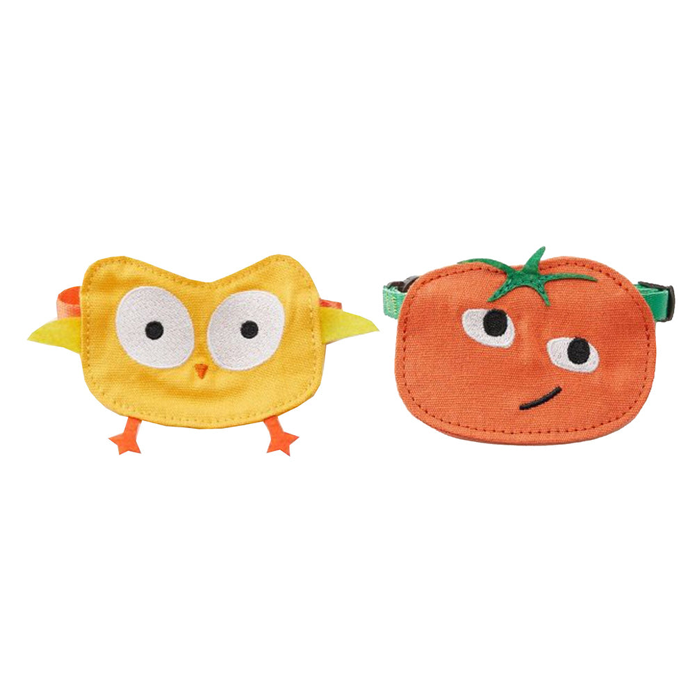 2PK Petkit Pet Saliva Towel Collar - Chicken & Red Persimmon Set