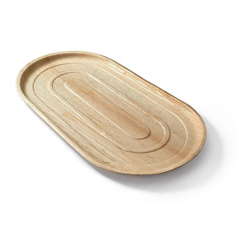 3pc Eco SouLife Compostable Areca Nut Leaf Large Serving Trays 56cm