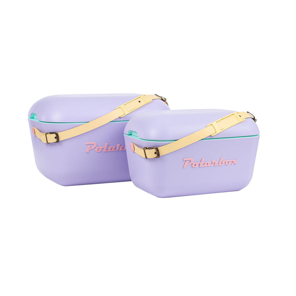 Polarbox Rainbow 12L Insulated Cooler Box w/ Adjustable Strap - Lilac