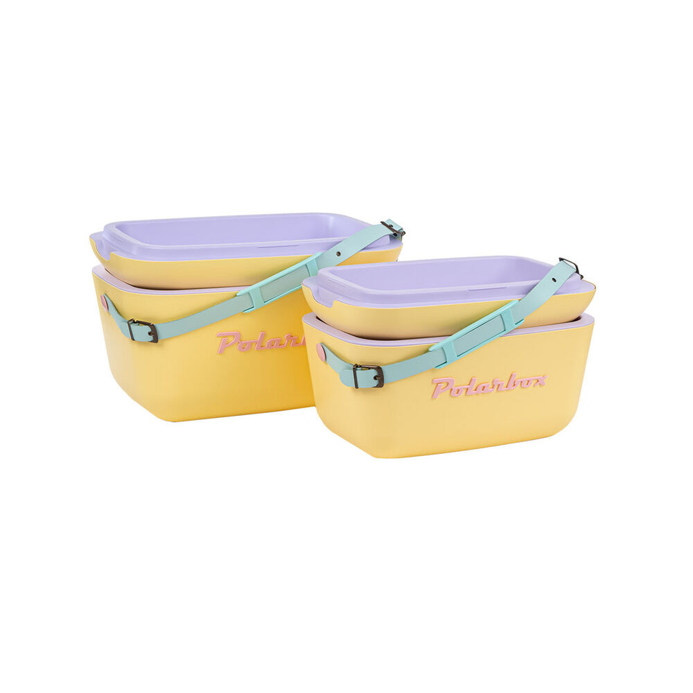 Polarbox Rainbow 12L Insulated Cooler Box w/ Adjustable Strap - Yellow