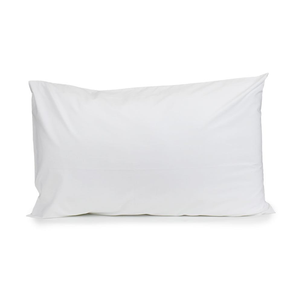 2PK Jason Commercial Cotton Deluxe King Pillow Case 50x90cm White