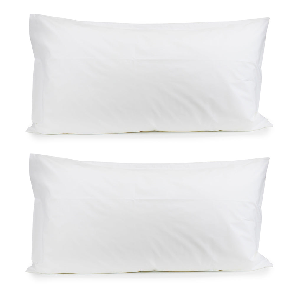 2PK Jason Commercial Crisp Pillow Case King 50x90cm White