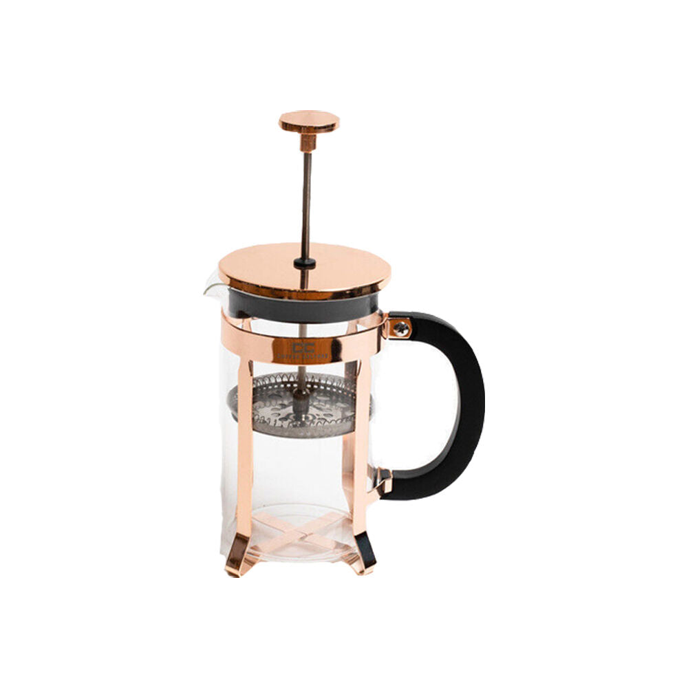 Coffee Culture Tea and French Glass Presser/Plunger w/ Handle 600mL Rose Gold