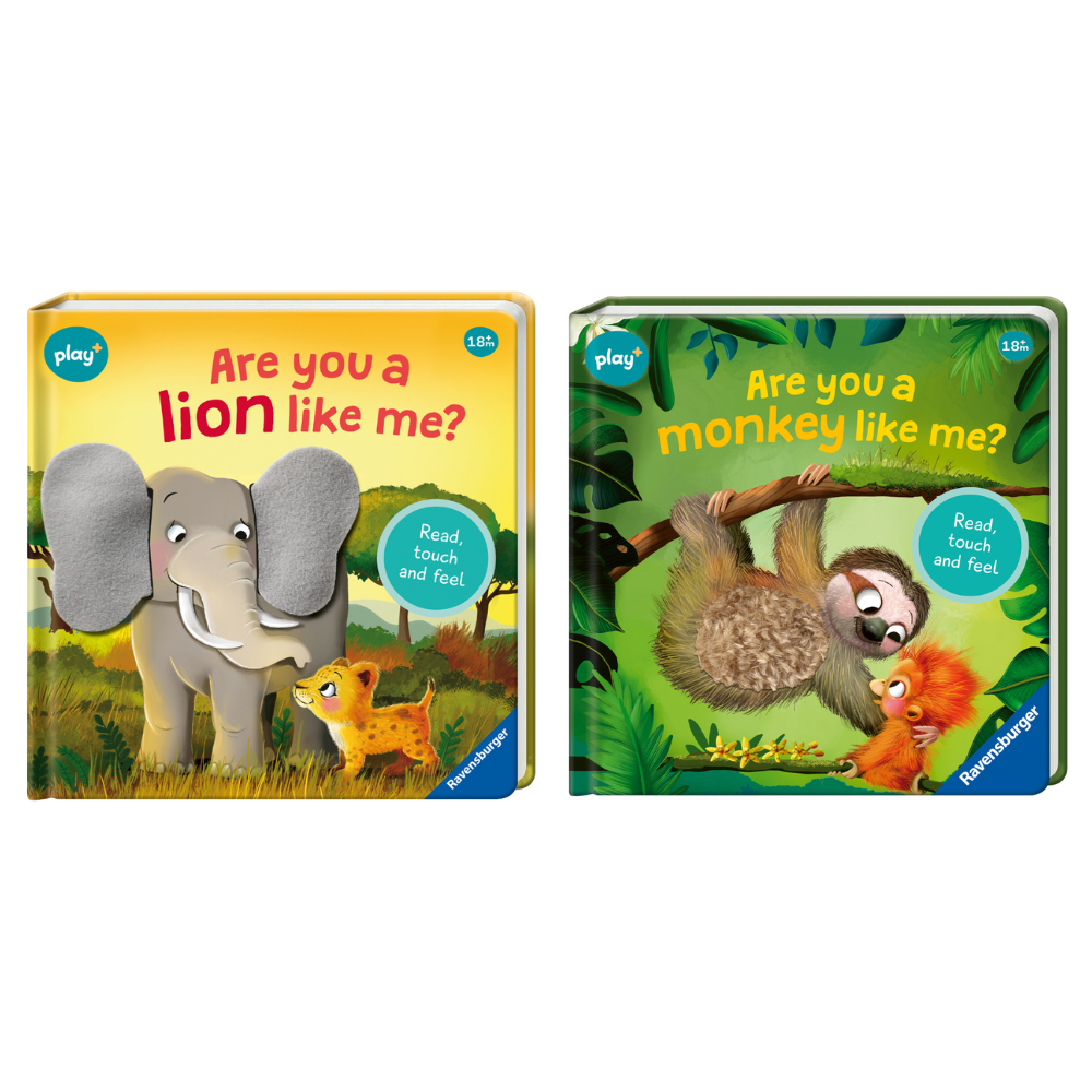 2pc Play+ Are You a Lion Like Me & Are You a Monkey Like Me Combo Set 18m+