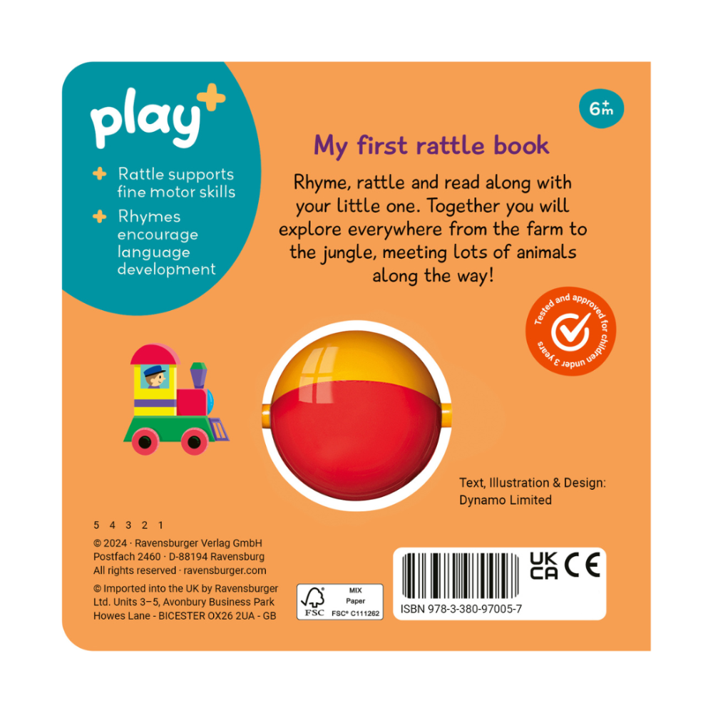 2pc Play+ Ready Steady Shake First Animals & First Toys Book Combo Set 6m+