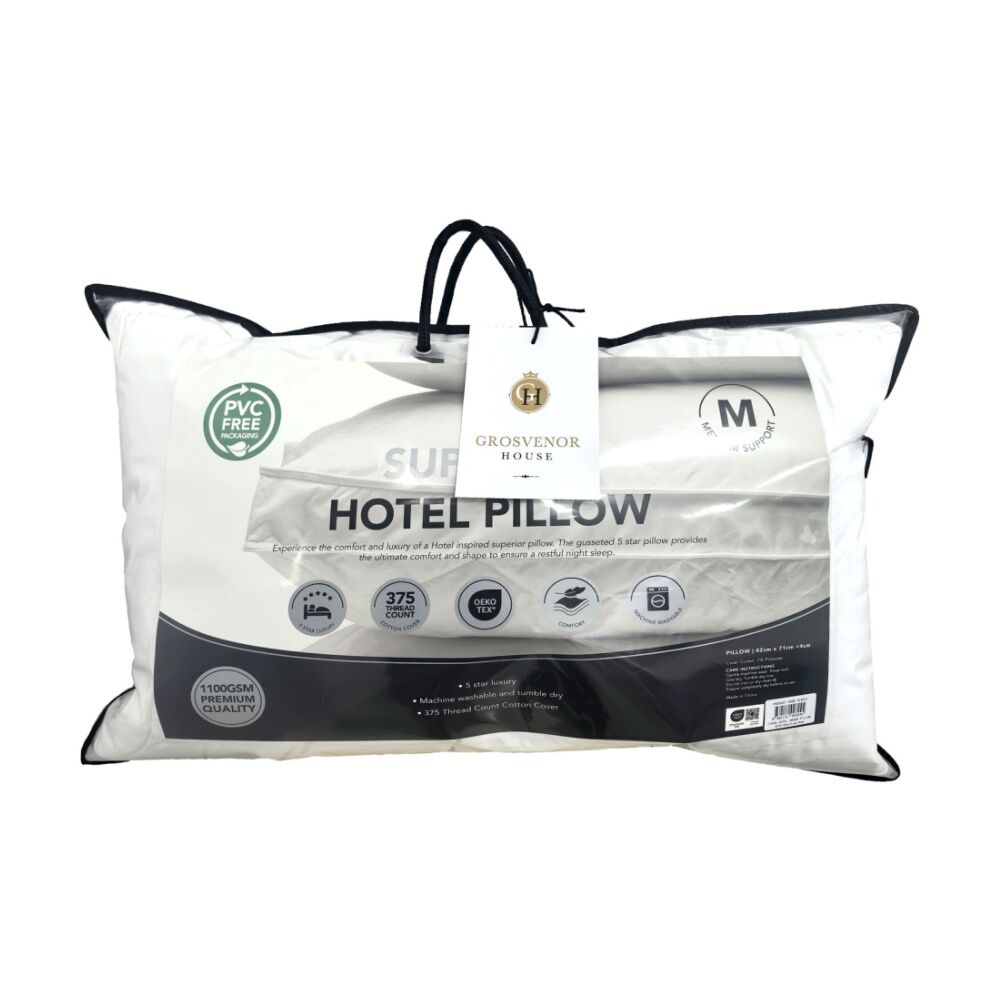 Grosvenor House Superior Hotel Pillow Microfibre-Blended 1100g