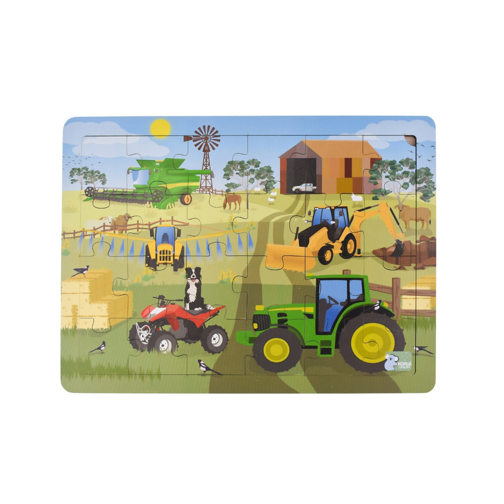 48pc Koala Dream Aussie Farm Vehicles Jigsaw Puzzle 18m+
