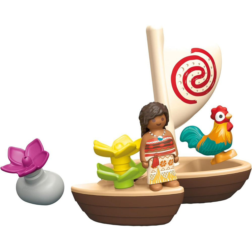 Playmobil 1.2.3 & Disney Moana's Sail Boat Kids/Childrens Playset 18m+