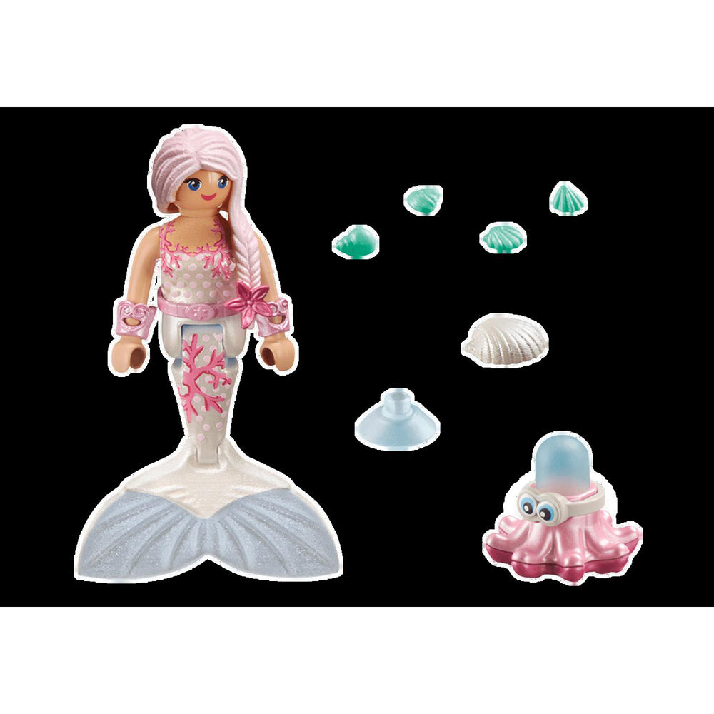 Playmobil Mermaid with Water Spray Octopus Kids/Childrens Toy Playset 4+