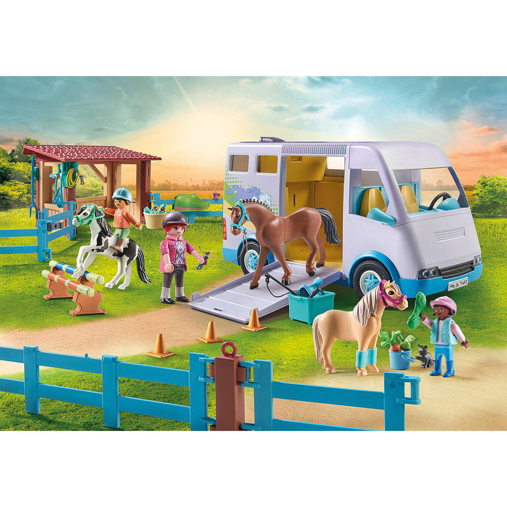 Playmobil Mobile horse riding school Kids/Childrens Toy Playset 4+