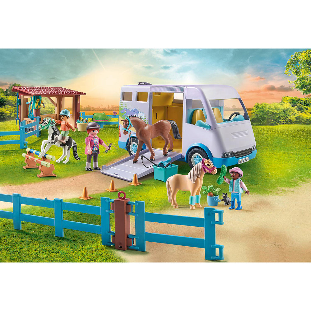 Playmobil Mobile horse riding school Kids/Childrens Toy Playset 4+