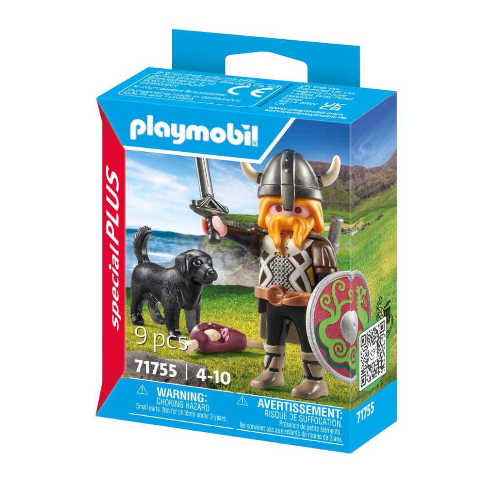 2x 9pc Playmobil 21x15cm Viking w/ Guard Dog Kids Action Figure Play Set 4y+