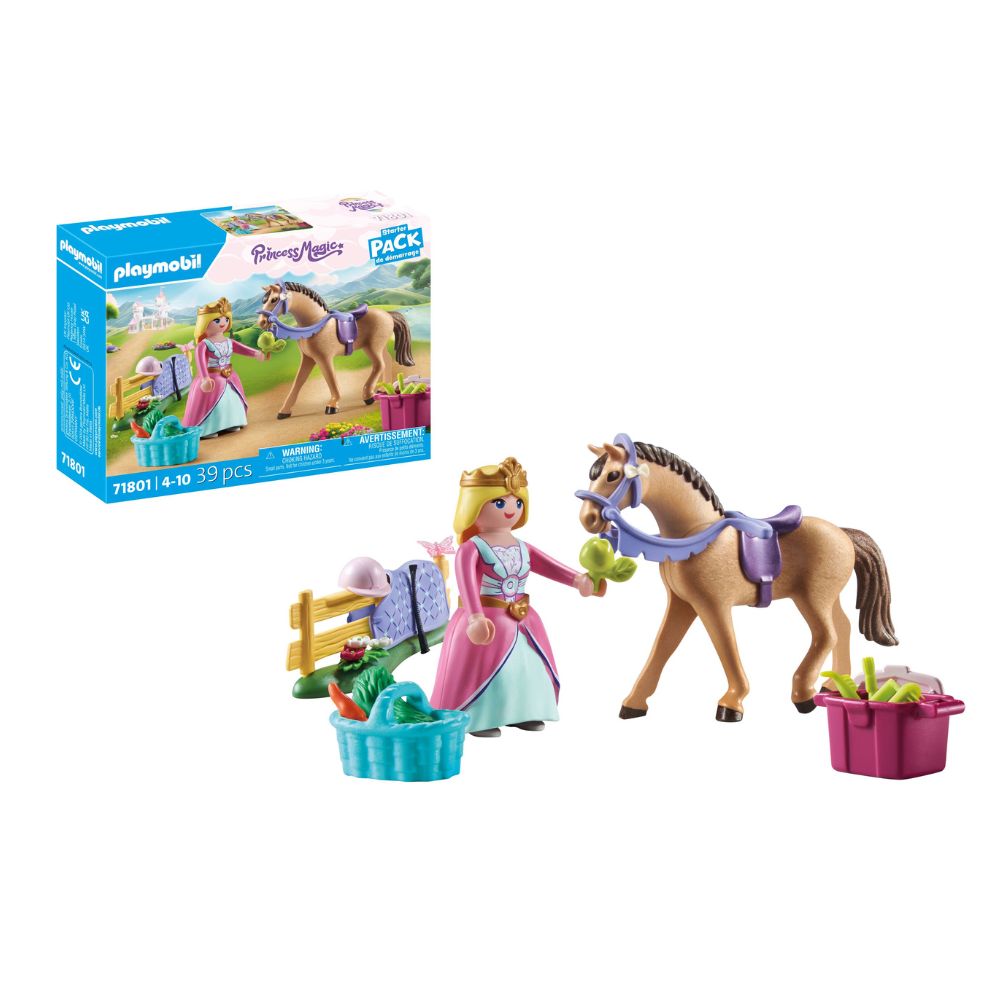 39pc Playmobil 39x20cm Princess w/ Horse Kids Action Figure Toy 4y+