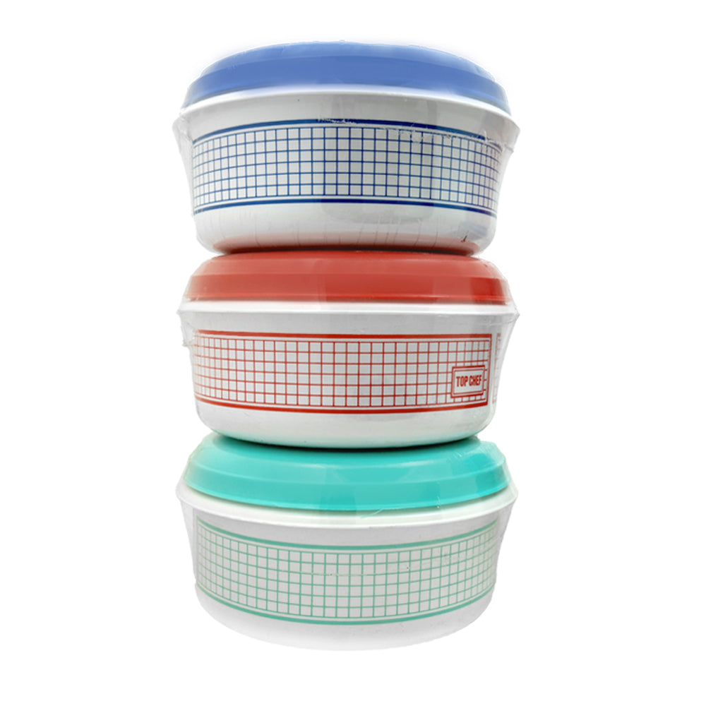 2x4pc Container Kitchen Food Storage Set Assorted 360Ml/750Ml/1.25L/2L